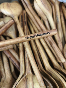 Cucharas de Té de Madera Hechas a Mano con Acabado Liso, Ecológicas, Producción en Masa, Soporte para Marca Privada - Product Image 3