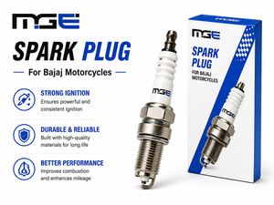 Nueva Bujía de Repuesto MGE para Motocicleta Bajaj Street - Encendido Potente y Mejora del Rendimiento del Motor - Product Image 1