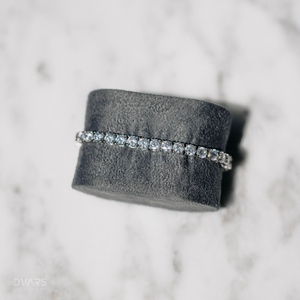 Bracelet tennis en moissanite certifié, testé au diamant, en argent sterling 925, bijoux de luxe glacés avec sertissage griffe - Product Image 1