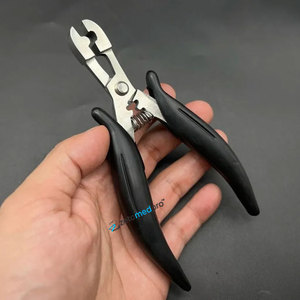 Pinces professionnelles pour l'élimination des extensions de cheveux en kératine, en acier inoxydable de qualité chirurgicale, logo personnalisé pour usage commercial - Product Image 1