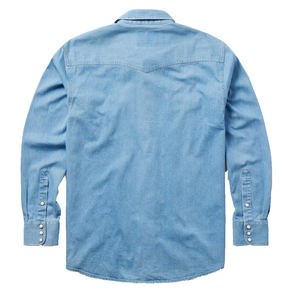 เสื้อคอกลมแขนยาวสำหรับผู้ชาย, เสื้อลำลอง100% คอกลมมีกระเป๋าสองข้างมีกระดุมป้องกันการเกิดขนระบายอากาศ - Product Image 5