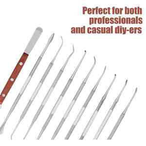 Kit de 10 pièces pour sculpture sur cire, couteaux chirurgicaux dentaires, instruments dentaires, par Grip Surgical - Product Image 3