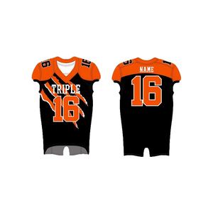 เสื้อฟุตบอลอเมริกันชุดสั้นสำหรับเด็กเสื้อฟุตบอลไซส์ XXL XXXL สั่งพิมพ์ซับลิเมชันได้ตามต้องการ - Product Image 1