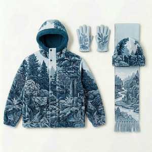 Nouvelle Arrivée 2026 – Veste d'hiver matelassée en polaire Sherpa grande taille pour homme, col rond, décontractée, pour l'extérieur, avec logo frontal, personnalisable, haute qualité - Product Image 1