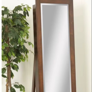 Miroir sur pied mural vintage personnalisé en bois massif, grand format, pleine longueur, pour dressing, vente en gros - Product Image 1