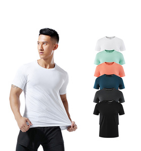 Men's T-<b>shirts</b> High Quality Custom Streetwear Heavyweight Short Sleeve Drop Shoulder Pure Color <b>Black</b> Blank Regular Fit Quick - Product Image 1