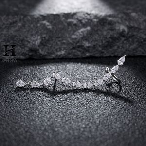 Pendientes de Oreja con Diamantes en Forma de Pera, Pendientes Colgantes de Moissanita, Joyería Fina para Mujer - Product Image 4