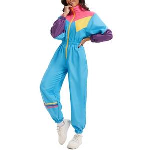Unisex Solid <b>Tracksuit</b> Full Length Zipper Stand Collar <b>Y2K</b> Style Regular Fit 100% Polyester Autumn Casual Lightweight - Product Image 4