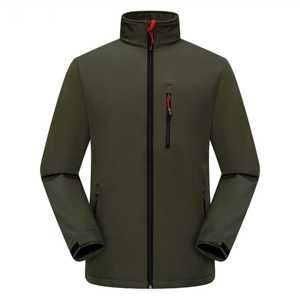 Veste softshell imperméable coupe-vent légère pour homme, couleur orange brun, logo personnalisé, fermeture éclair, col montant, capuche, chasse - Product Image 4