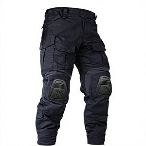 Men's <b>Tactical</b> Cargo <b>Pants</b> Workwear Style Canvas Material Multiple Pockets High Waist Quick Dry Autumn Wear - Product Image 1