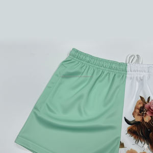 Conception de haute qualité votre propre Logo personnalisé 100% Polyester Rugby Footy Shorts respirant séchage rapide taille élastique Sublimation - Product Image 4