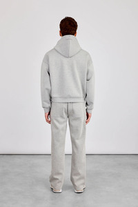 Ensemble de survêtement polaire essentiel pour homme – Sweat à capuche zippé premium et pantalon de jogging gris oversize – Tenue décontractée et confortable - Product Image 1