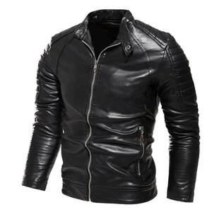 Veste en cuir aviateur pour homme, en peau de mouton véritable, style B3, avec fourrure, décontractée, tendance, veste bomber en cuir véritable - Product Image 3