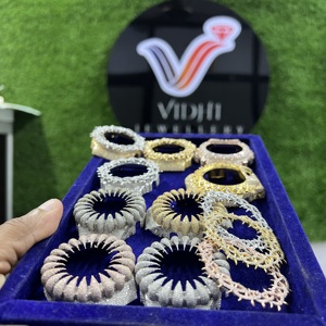 Reloj de Pulsera de Cuarzo Cuadrado Antiguo Analógico de Titanio y Oro Blanco con Incrustaciones de Moissanita Incolora VVS de Primera Marca para Hombre - Product Image 6