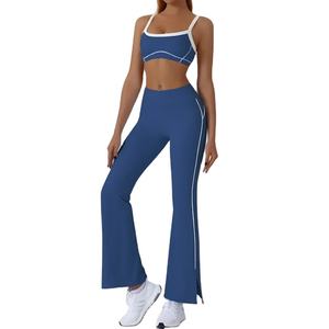 Conjunto Deportivo de Dos Piezas para Mujer, Manga Larga, Cintura Alta, Control de Abdomen, para Yoga y Fitness - Product Image 2