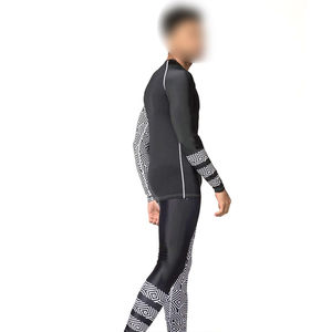 Rashguard respirant pour hommes, fabriqué au Pakistan, de qualité supérieure, noir et gris, vêtements de fitness, rashguard à prix avantageux - Product Image 6