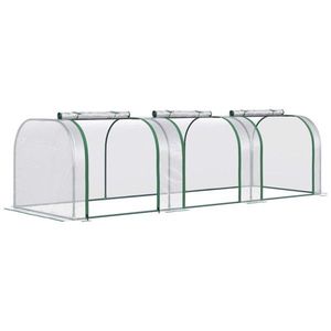 Mini Serra Portatile Moderna con Telaio in Alluminio, Policarbonato e Polietilene per la Crescita delle Piante, Caratteristiche in PVC e Acciaio - Product Image 2
