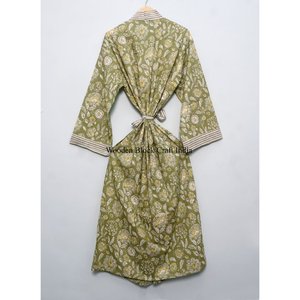 Kimono Largo Recto 100% Algodón con Estampado Floral, Suave, Ligero y Ecológico para Uso Casual en Verano - Product Image 5