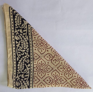 Bandana carré en coton biologique naturel imprimé à la main, couleurs vives, haute qualité, pour le printemps et l'été, vente en gros - Product Image 3