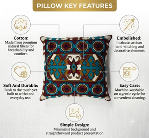 Housse de coussin en coton respirante et douce, taie d'oreiller décorative pour la maison, l'hôtel, le canapé, vente en gros en Inde à bas prix - Product Image 5