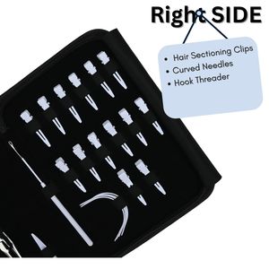 Salon Grade Hair Extension <b>Tools</b> Set Micro Bead Crimper Remover Plier Hair Pull Loop <b>Tool</b> <b>Clips</b> Ring Divider Swing Needles - Product Image 4