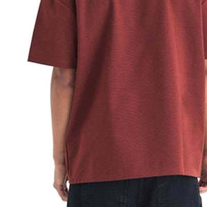 T-shirts pour hommes multicolores, nouveau style, couleur noire, épaules tombantes, respirants, anti-rétrécissement, pour adultes. - Product Image 2