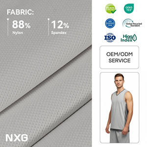 Maillots de <span class=keywords><strong>basket</strong></span>-ball de qualité supérieure 160 GSM, tissu d'activewear 88 % nylon 12 % élasthanne, séchage rapide, conforme REACH - Product Image 1