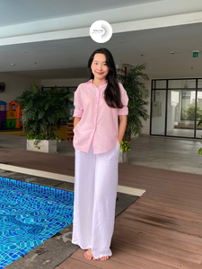 Camisa Casual de Verano de Lino Mezclado, Tejido que no se decolora ni se encoge, de Secado Rápido, de Fabricante Vietnamita, Fábrica OEM ODM - Product Image 5