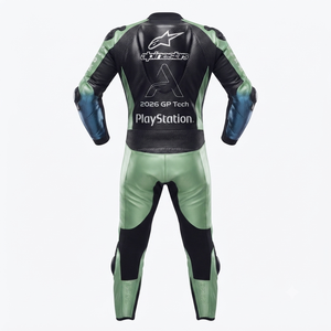 Traje de Carreras MotoCP de Tetsuya Harada, Traje de Cuero Premium de Una Pieza para Pista con Deslizadores, Mono/Traje OEM con Protección CE - Product Image 2