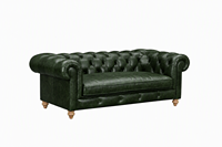 Canapé Chesterfield en cuir véritable trois places, dossier capitonné, accoudoirs roulés, style traditionnel, canapé de salon en cuir