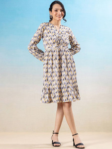 Camisón Elegante para Ocasiones Formales de Oficina, Diseño Floral, Georgette Transpirable, Primavera-Verano, Cuello en V, Largo Completo, Tejido de Punto - Product Image 4