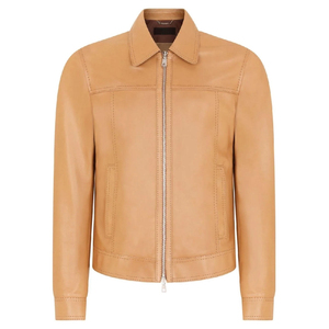 Winter <b>Men's</b> Cow Skin Leather Jacket OEM Services High Quality Custom Design Team Front Waterproof Eco-Friendly Letter - Product Image 1