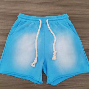 กางเกงขาสั้นผู้ชายแบบ Acid Wash รักษ์โลก มีเชือกผูกเอว ทรงสปอร์ต ระบายอากาศได้ดี ผลิตจากโพลีเอสเตอร์/ไนลอน ลุควินเทจ ซักนุ่ม ใส่สบาย รับสั่งทำ - Product Image 6