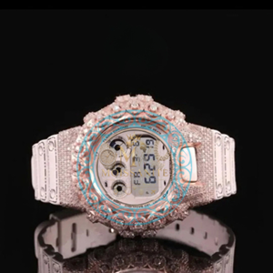 Luxury Iced Moissanite <b>Mens</b> <b>Watch</b> Case Bezel Sparkling Crystal Handmade Dailywear Fashion Gift <b>For</b> Her <b>Watch</b> <b>For</b> Weddings - Product Image 1