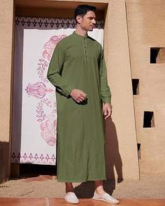 Vêtements Islamiques Élégants : Thobes Marocains, Jubba Arabe, Jalabiya, Thawb, Kaftan, Thobes du Qatar – Couleurs Unies, Grandes Tailles, Service OEM - Product Image 4