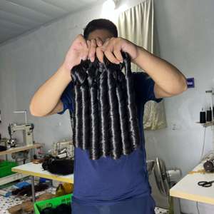 CDYHAIR Extensions de cheveux humains naturels vietnamiens, boucles rebondissantes, double épaisseur, doux et élastiques, noir naturel - Product Image 3