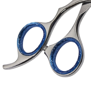 Professional Hairdressing Salon Scissors 6.5 Inch Blue & Silver Stainless Steel Barber Cutting <b>Shears</b> Hair Styling <b>Tool</b> - Product Image 5