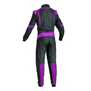 Combinaisons de karting en polyester uni de couleur unie pour l'extérieur, de haute qualité, personnalisables et respirantes. - Product Image 4