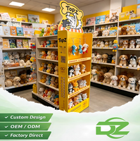 Présentoir de sol en PVC pour jouets pour animaux de compagnie – Support de promotion pour magasin de jouets pour chiens et chats – Présentoir de point de vente