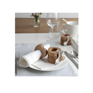 Servilletero de madera de acacia hecho en India para decoración de mesa en el hogar y hoteles, a precio de mayoreo. - Product Image 2