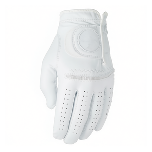 Black White Cabretta Leather High Quality All Weather Unisex Golf Gloves for Hands - Product Image 1