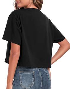 T-shirt court en coton premium pour femme Solo Styling – Coupe classique et moderne, doux, durable et léger, idéal pour la superposition - Product Image 2