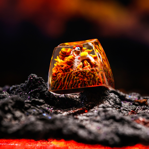 Keycaps Artisanat Forêt Mystique, Keycaps Artisanat Personnalisé, Keycaps Anime Mignons, Keycaps Verts, Ensemble de Keycaps, Keycaps en Bois - Product Image 5