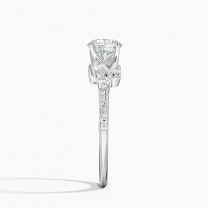 Anillo BOJ 0152 con Corte Redondo, Plata 925, Engaste de Puntas para Alivio de Migrañas, Anillo Solitario con Diamante de 2ct, Color D, VVS1, Moissanita Certificada por GRA - Product Image 2
