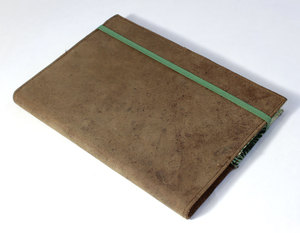 Fournitures de bureau : Journal en toile avec intérieur imprimé en couleur, rechargeable, en papier naturel brun fabriqué en usine, ligné et imprimé. - Product Image 2