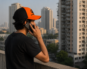 Custom Orange Black Mesh Trucker <b>Cap</b> Adjustable <b>Snapback</b> Baseball Hat 3D Embroidery Outdoor Sports Promotional <b>Cap</b> Wholesale <b>cap</b> - Product Image 6