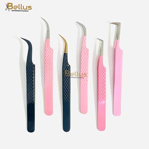 แหนบดัดขนตาโค้ง 90 องศา Bellus International Professional ทำจากสแตนเลสสตีล ปลายแหลมเรียบ สำหรับต่อขนตาอย่างแม่นยำ - Product Image 2