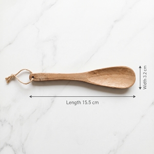 Cuchara de Arroz Clásica de Madera de Teca Pequeña, Duradera y Reutilizable, 15.5x3.2cm, Cuchara Pulida de Grado Alimenticio, Venta al por Mayor - Product Image 2