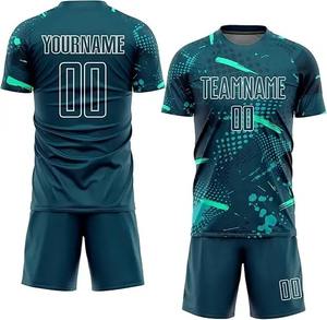 Vêtements de sport légers et confortables en gros, uniforme de football américain, short noir et orange, design par sublimation, protection UV - Product Image 1