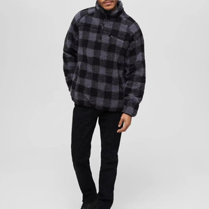 <b>Top</b> Selling Comfortable Zip Sherpa Fleece Jacket <b>Turtleneck</b> Zipper Winter Polyester Custom Winter Polar Fleece Jacket For <b>Men</b> - Product Image 3